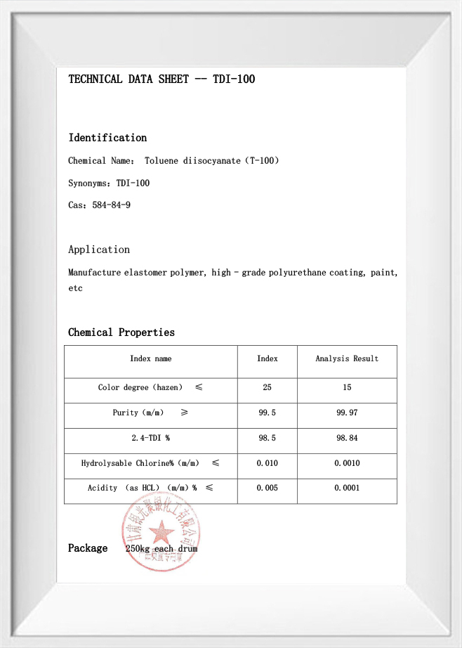 TEKNISK DATABLAD-- TDI-100 TEKNISK DATABLAD-- TDI-100